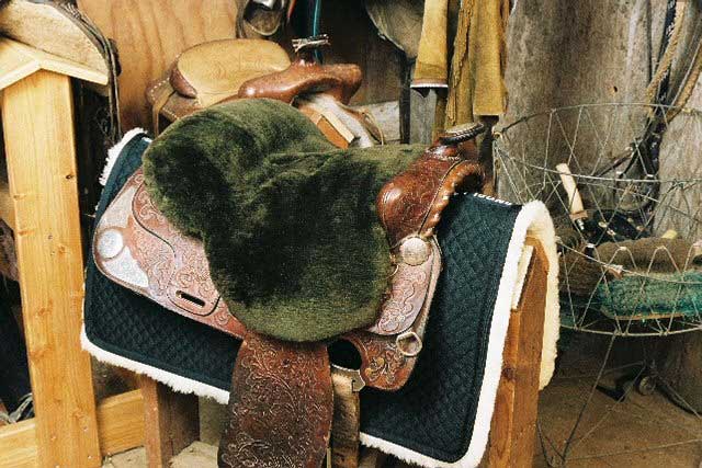 fur Cover Western,2 Size Top Western Saddle Cover,Real Lambskin,Hornausschnitt 