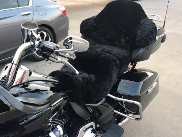 Sheepskin Motorcycle Seat Covers Custom or Standard | Ultimate Sheepskin