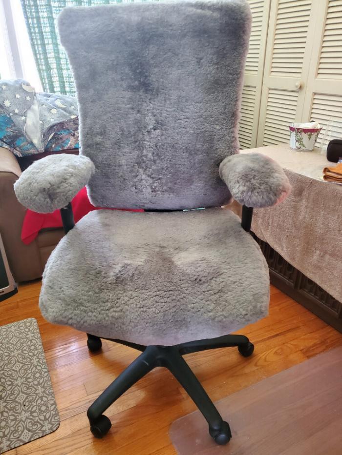 Sheepskin Office Chair Cover
