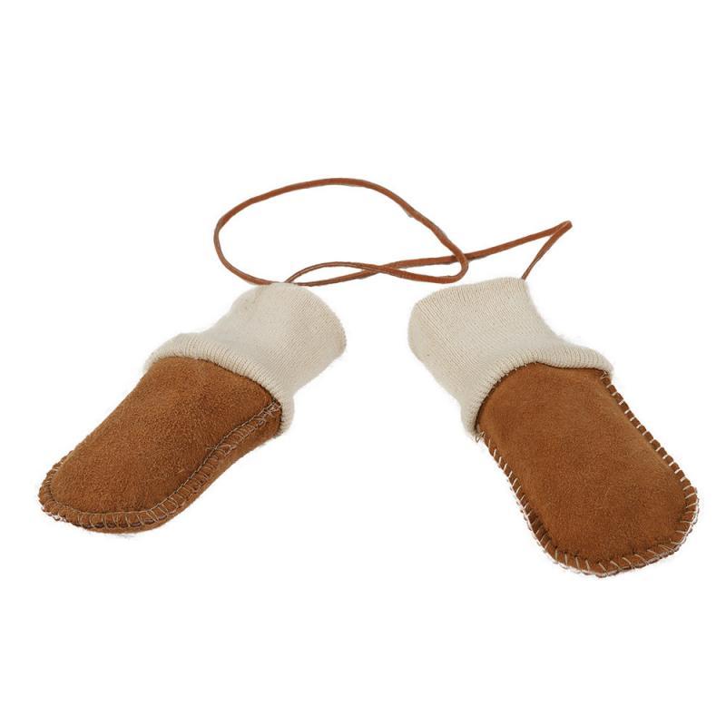 Sheepskin Mittens with String for Baby Ultimate Sheepskin