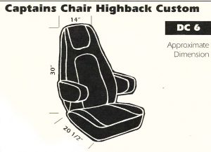 Captain's Chair Highback Custom Seat