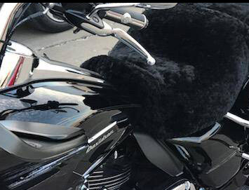 Sheepskin Motorcycle Seat Covers Custom or Standard
