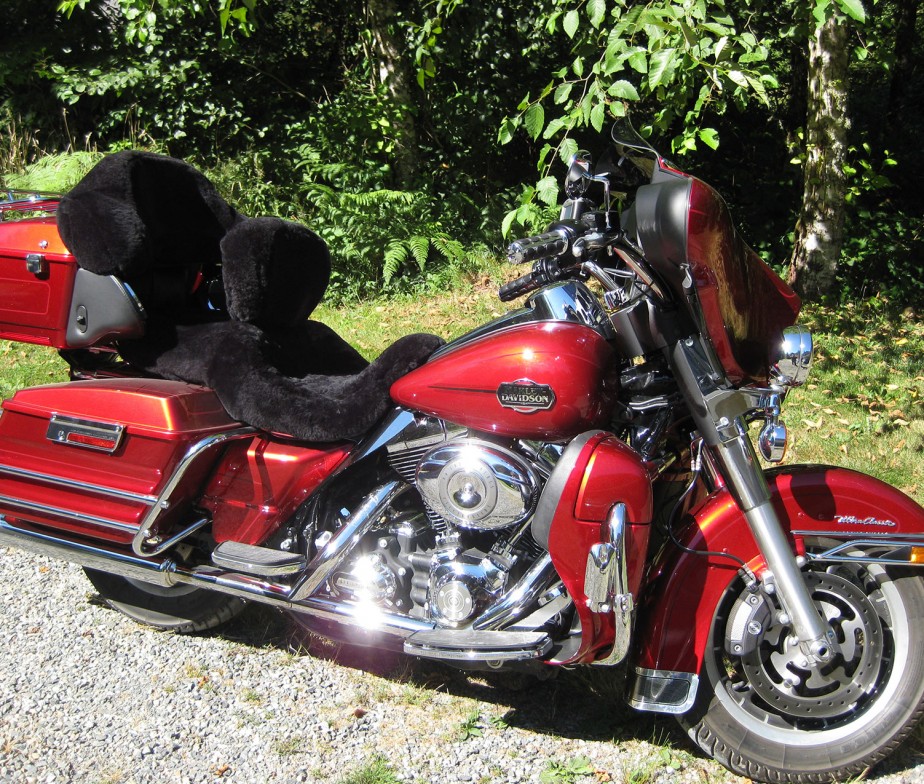 Sheepskin Motorcycle Seat Covers Custom | Ultimate Sheepskin
