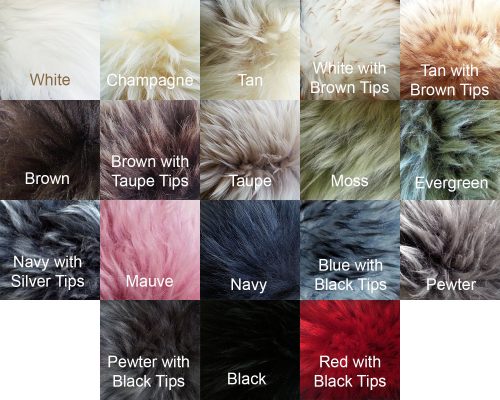 Sheepskin Long Wool Colors