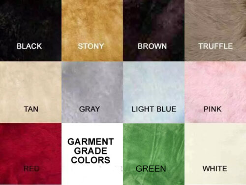 Sheepskin Garment Grade Colors