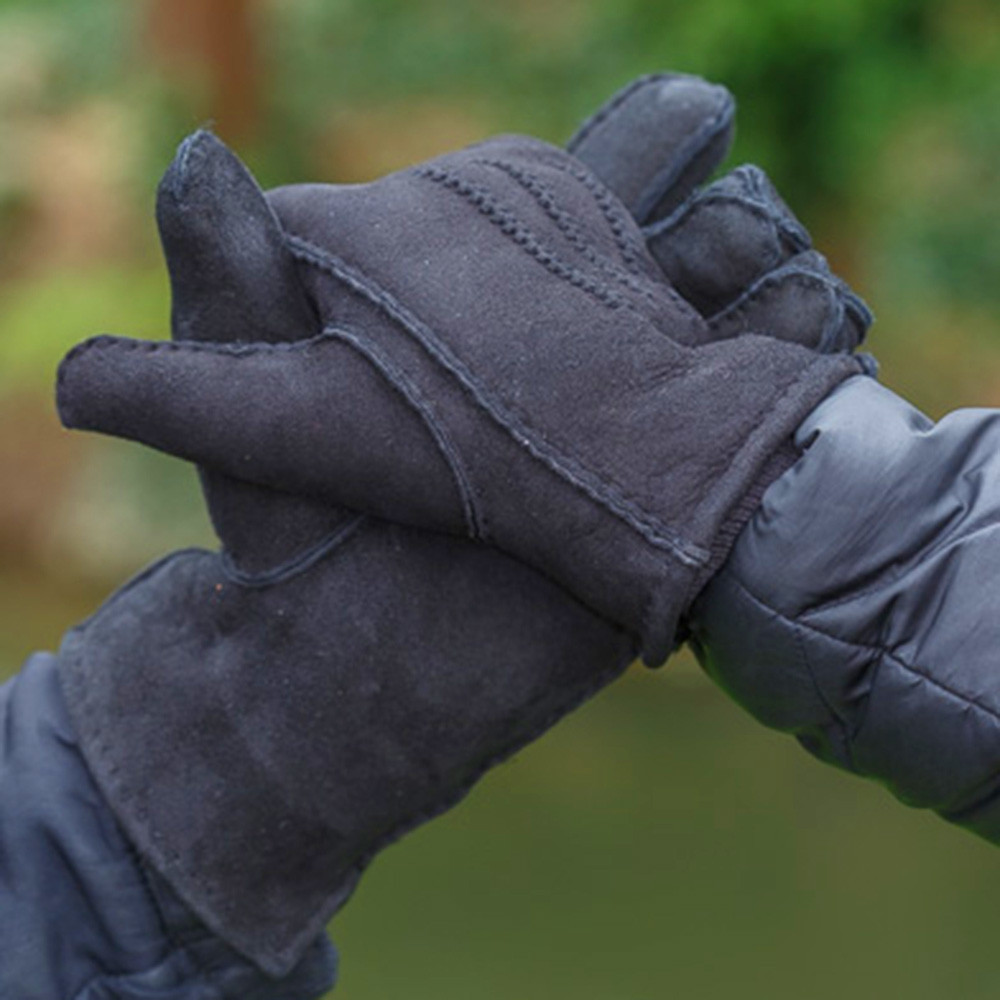Carolina Glove & Safety SC99E-M Premium Sheepskin Driver Gloves White Medium