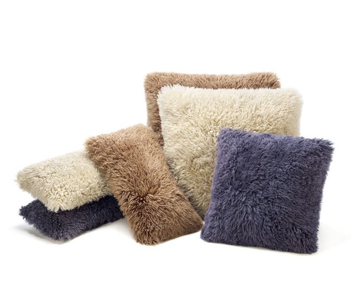 Naturally Curly Sheepskin Pillows