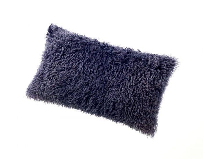 Sheepskin Pillow Charcoal