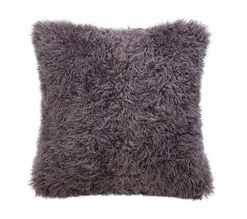 Sheepskin Pillows Naturally Curly Long Wool 22″Square Jarrah