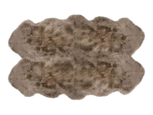 Sheepskin Rug 4 Pelt Taupe