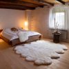Auskin 8 Plet Ivory Sheepskin Rug