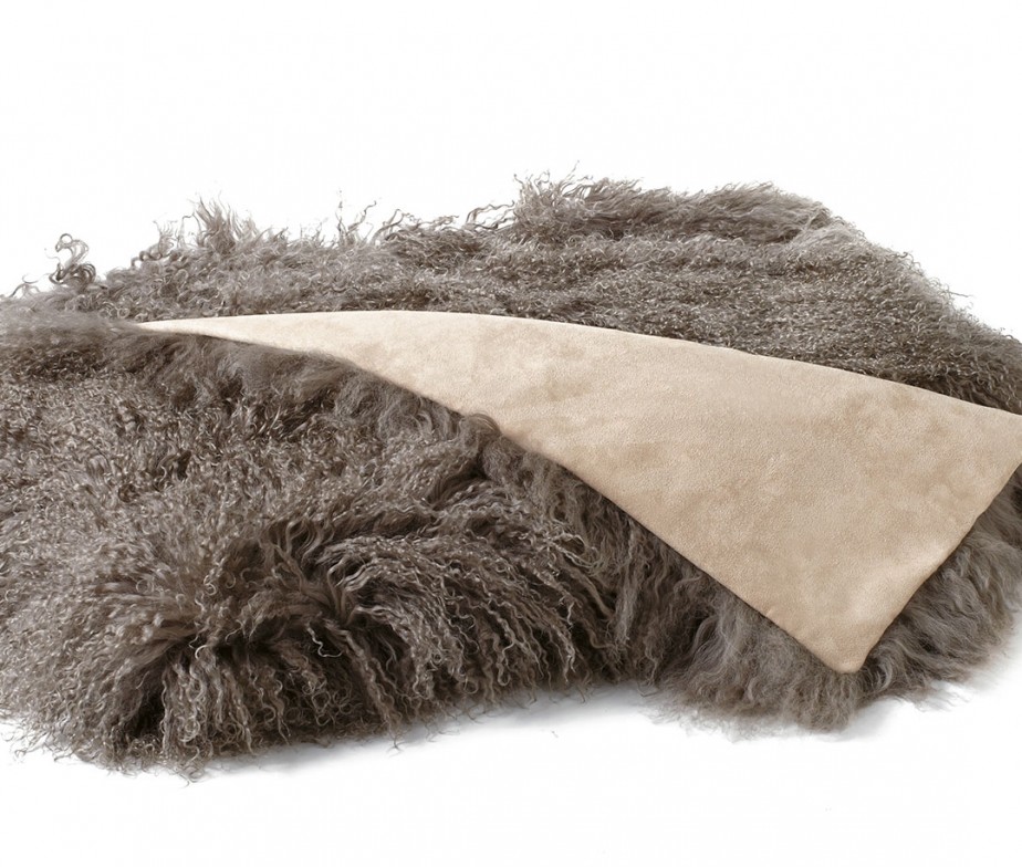 Tibetan Lambskin Throw Blanket Luxurious Curly Fur 4 