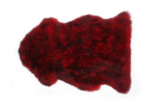 Chili Red Sheepskin Rug