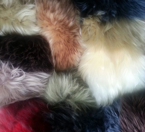 US Sheepskin Long Wool Swatches