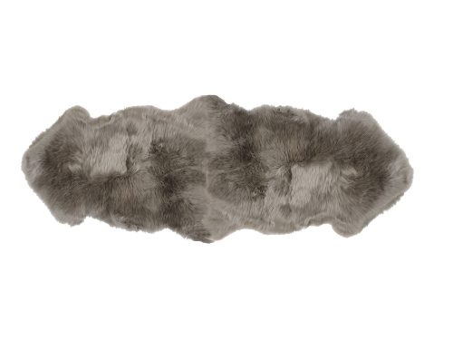 Sheepskin Rug 2 Pelt Vole Gray