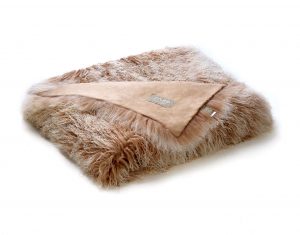Tibetan Lambskin Curly Fur Throw Blanket