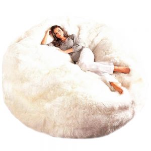 Giant Sheepskin Bean Bag Chair