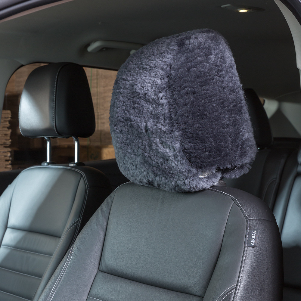 U&M Authentic Sheepskin 19.3 inch Car Interior Seat Cover, Soft