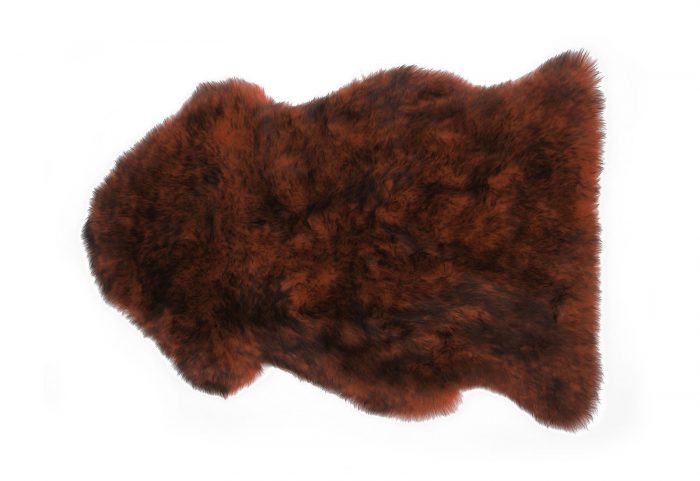 Brown Sheepskin Fur Rug