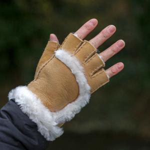 Sheepskin Finger Tip Gloves