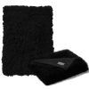 Tibetan Lambskin Throw Black