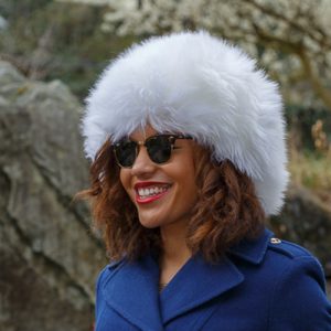 Sheepskin Alpine Fur Hat White