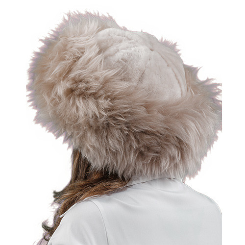 Shangri La Women's Sheepskin Fur Hat