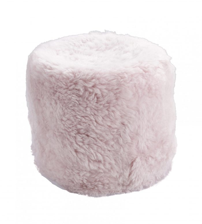 Pale Pink Stump Shorn Icelandic Sheepskin