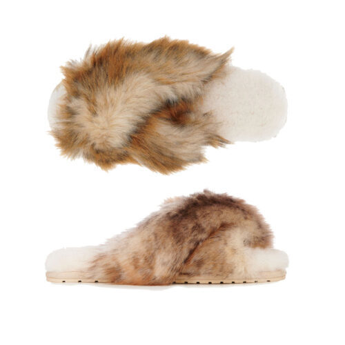Mayberry Lava Chestnut sheepskin slippers