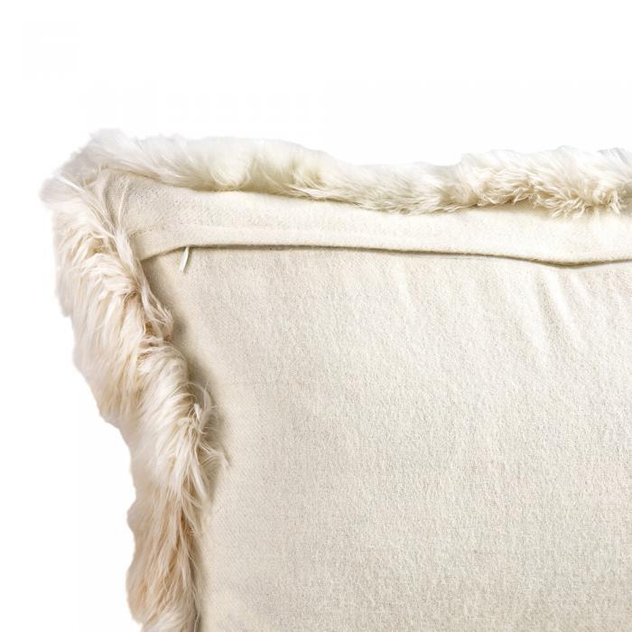 Alpaca Throw Pillow Back