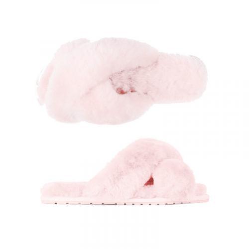 Mayberry sheepskin slide slipper Frost Musk Pink
