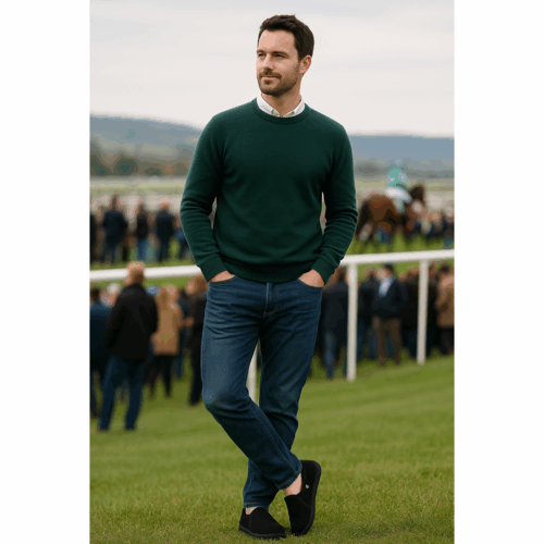 Men's Sheepskin Slippers by EMU Platinum Ashford Black