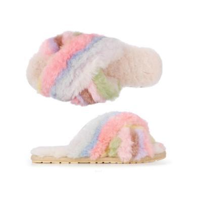 emu australia rainbow slippers