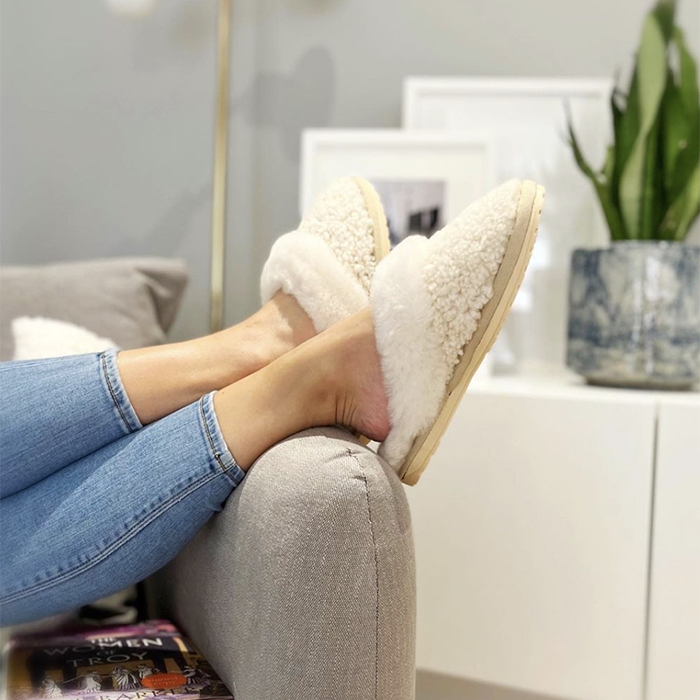 Jolie Teddy Sheepskin Mule Slipper by EMU – Natural | Ultimate 