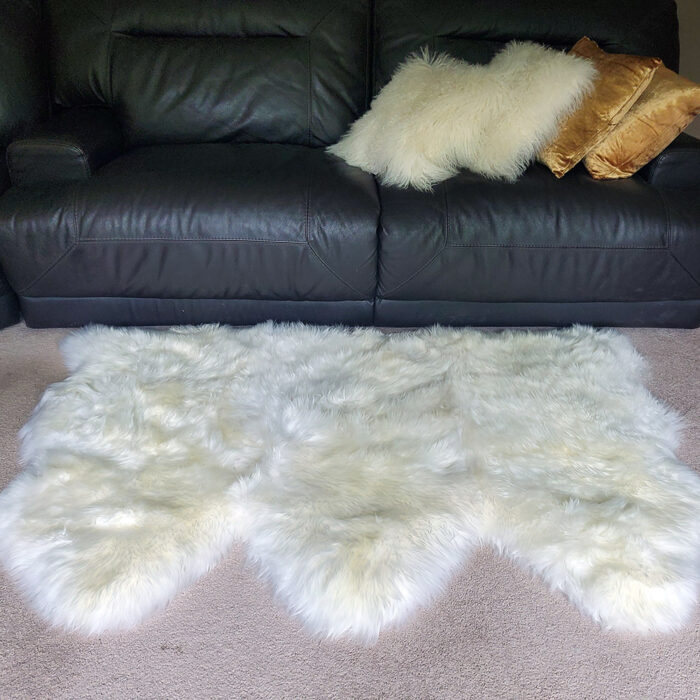 Custom 3 Pelt Sheepskin Rug