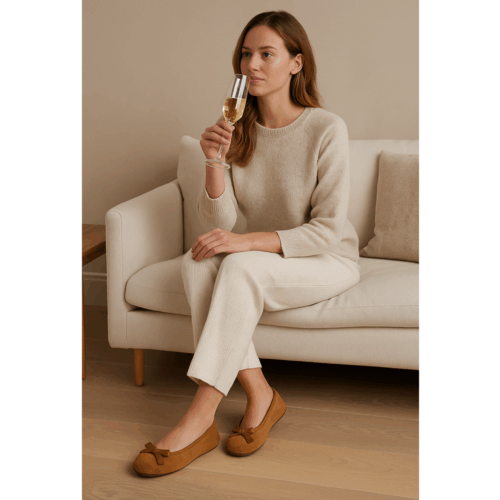 Diana Ballerina Sheepskin Slippers
